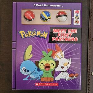 Pokémon 'Meet the First Partners' Book with Poké Ball Erasers